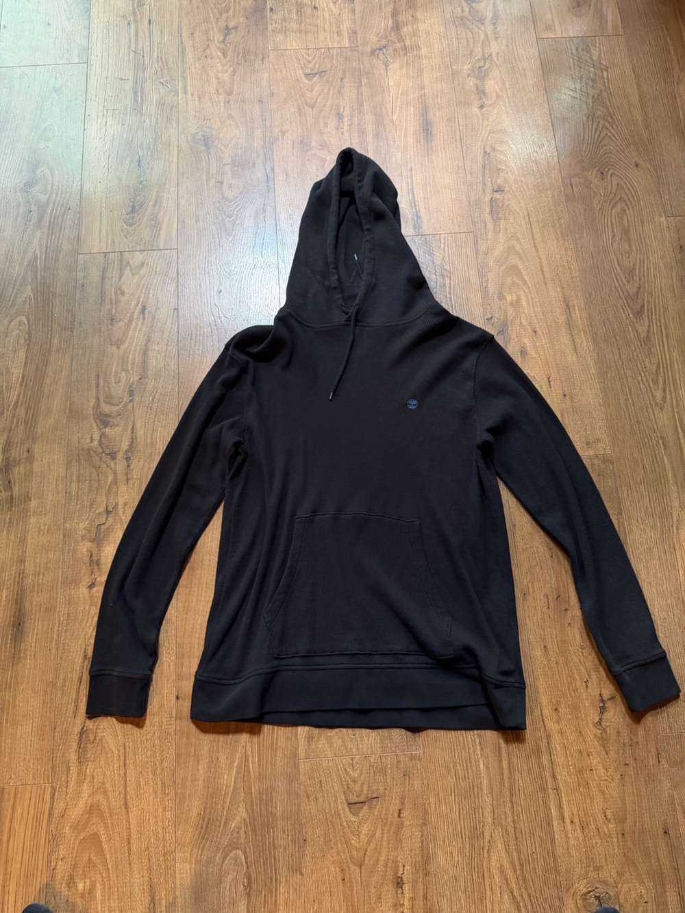 Timberland Black Hooded Knit Pullover Sweater